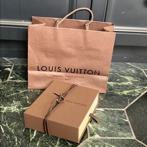 Louis Vuitton Paper Shopping Bag + box + dust bag